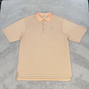 Peter Millar Polo Shirt Mens XL Striped Golf Cyprus Point Club Performance